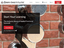 Tablet Screenshot of grayinstitute.com